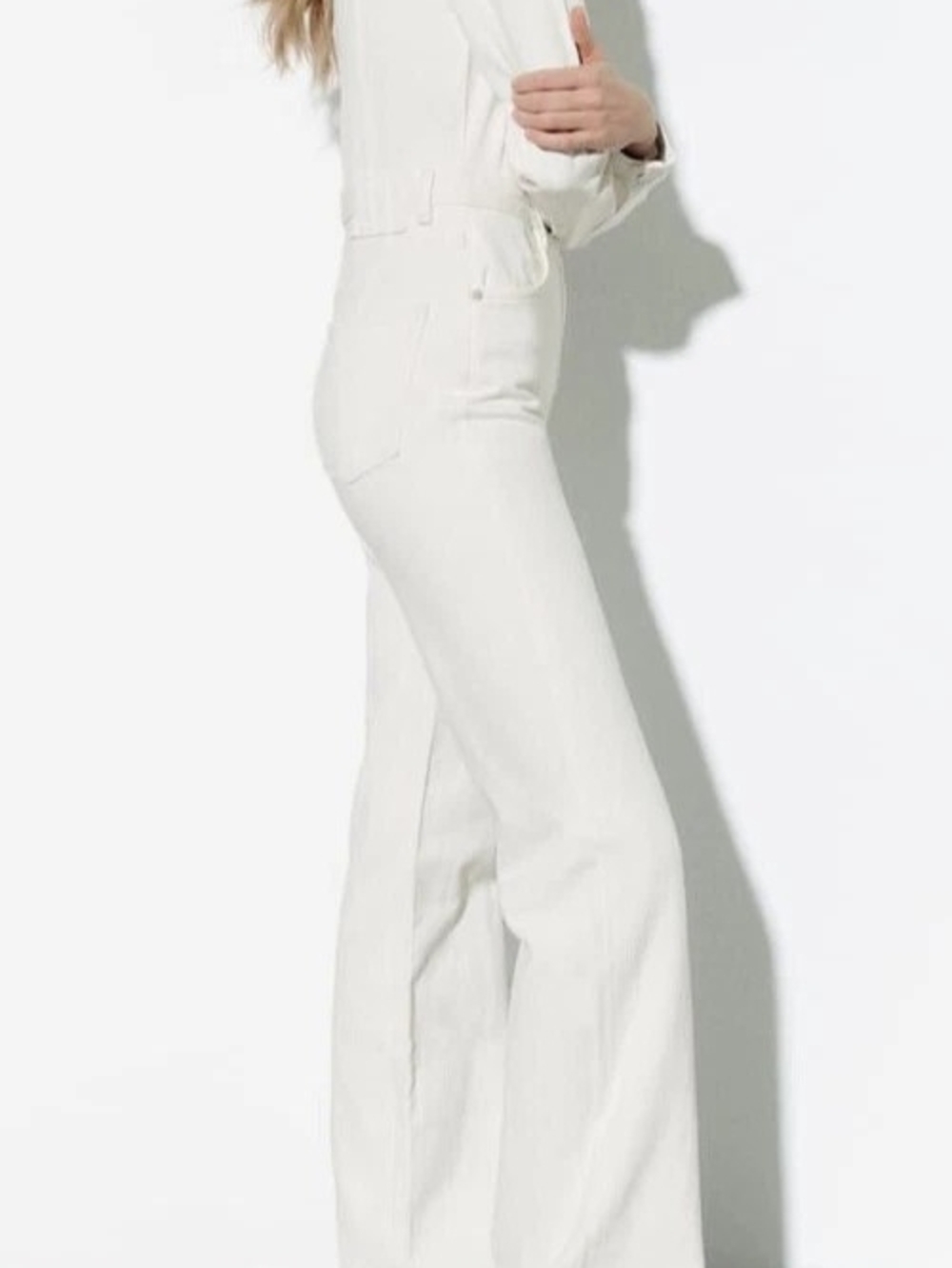 Zara Ecru/White Jumpsuit - Picture 2 of 13